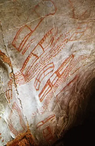 PIN-044a-Signos-puntiforme-y-tectiformes-C.del-Castillo-Puente-Viesgo-30000-aC