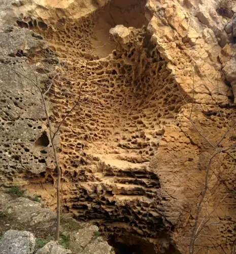 Erosion-del-viento-Nido-de-abeja