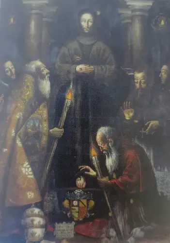 Siglo-XVII-Adoracion-del-cuerpo-de-San-Francisco-La-Mosca-Francisco-Palomares-Parroquia-de-Sta.-Ma.-de-la-AsuncionJorquera