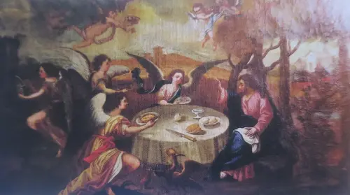 Siglo-XVIII-Cristo-servido-por-los-angeles-Anonimo-Santuario-de-la-EncarnacionTobarra