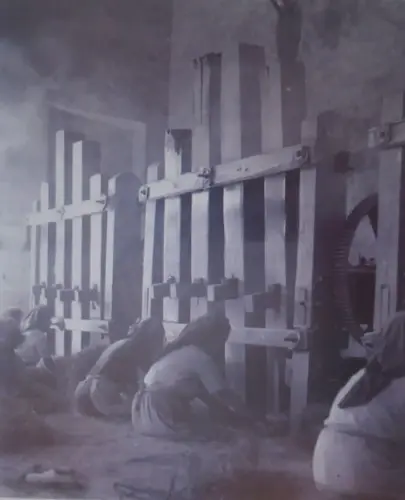 Esparto-Bateria-de-mazos-para-picar-esparto